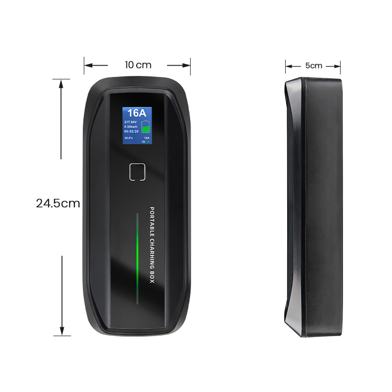 Cargador portátil de 3,6 kW con pantalla LCD a color