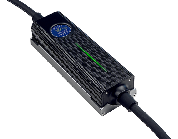 Cargador portátil de 22 kW con pantalla táctil y 6 adaptadores intercambiables